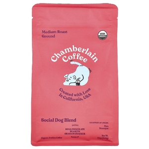 Chamberlain Coffee, Смесь для собак Social, молотая, средней обжарки, 340 г (12 унций)