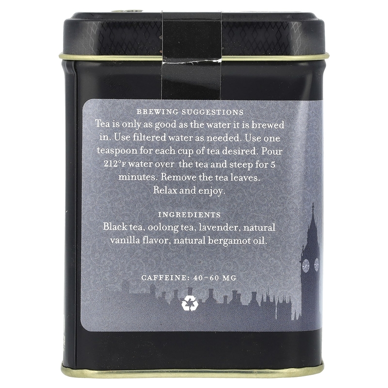 Harney & Sons, черный чай, викторианский «Лондонский туман», 112 г (4 унции)