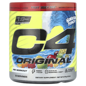 C4 / Cellucor, C4® Original, предтренировочный комплекс, Hawaiian Punch®, Fruit Juicy Red®, 270 г (9,5 унции) (Товар снят с продажи) 