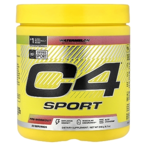 C4 / Cellucor, C4® Sport, предтренировочный комплекс, со вкусом арбуза, 246 г (8,7 унции)