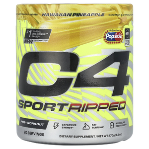 C4 / Cellucor, C4® Sport Ripped, предтренировочный комплекс, Popscle®, гавайский ананас, 270 г (9,5 унции) (Товар снят с продажи) 