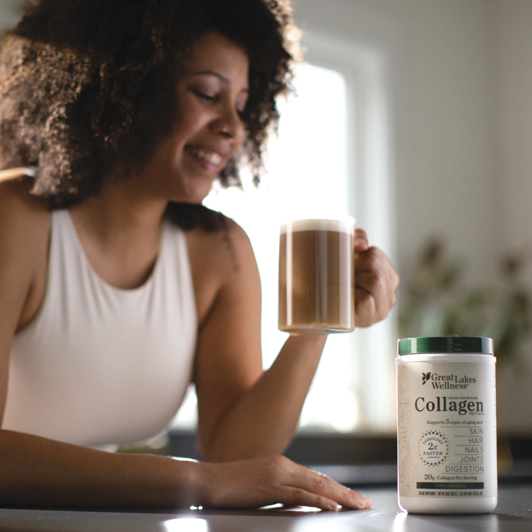 Great Lakes Wellness, пептиды коллагена из крупного рогатого скота травяного откорма, с нейтральным вкусом, 284 г (10 унций)