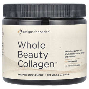 Designs For Health, Whole Beauty Collagen™, коллаген без добавок, 180 г (6,3 унции)