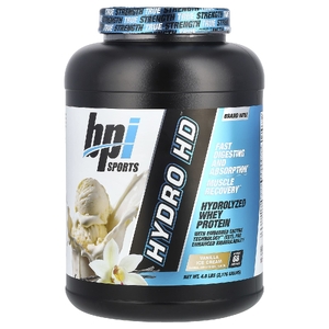 BPI Sports, Hydro HD ™, гидролизованный сывороточный протеин, ванильное мороженое, 2176 г (4,8 фунта) (Товар снят с продажи) 