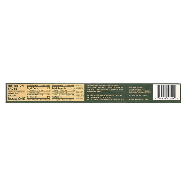 Bionaturae, спагетти из закваски, 340 г (12 унций)
