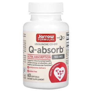 Jarrow Formulas, убихинон коэнзим Q10 Q-Absorb®, 100 мг, 60 капсул