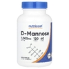 Nutricost, D-манноза, 120 капсул (500 мг в 1 капсуле)