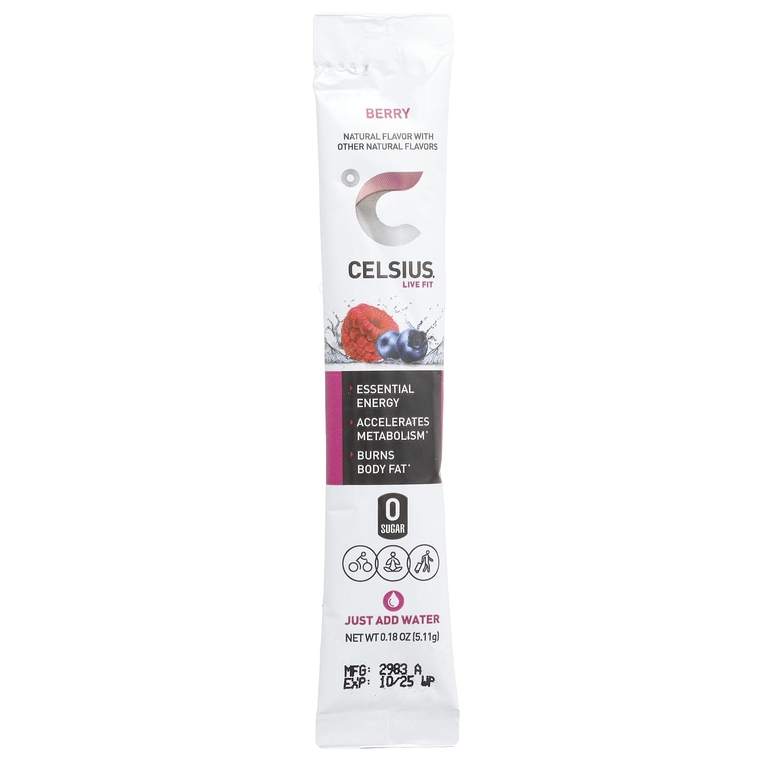 Celsius, Live Fit, ягоды, 14 пакетиков по 5,11 г (0,18 унции)