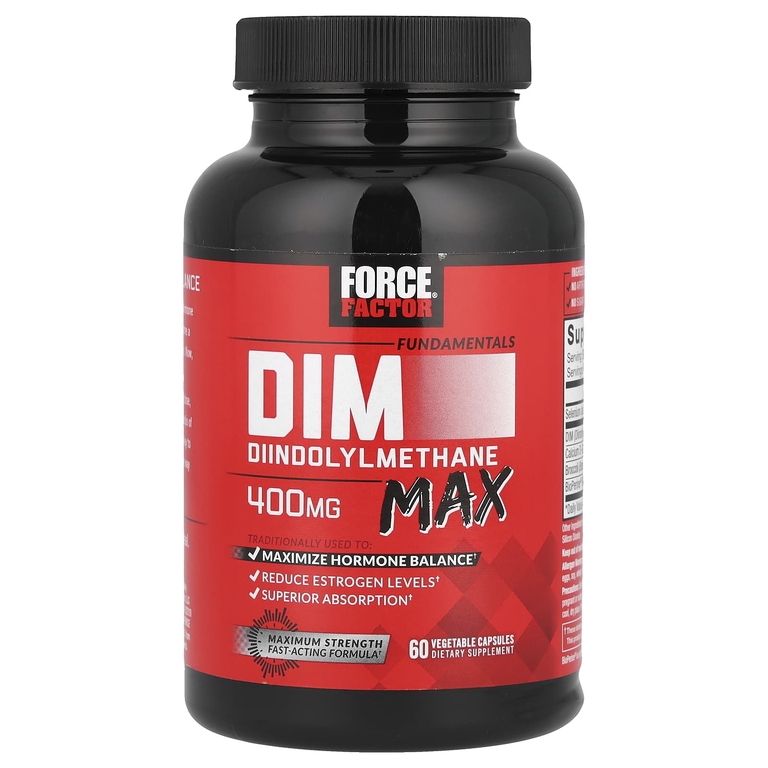 Force Factor, Fundamentals, DIM Max, 60 вегетарианских капсул