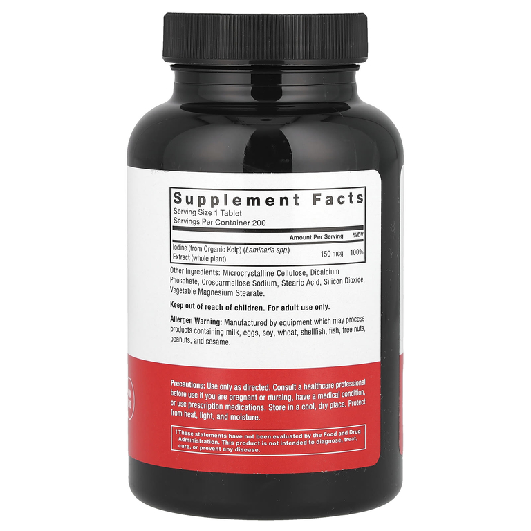 Force Factor, Kelp, 150 mcg, 200 Tablets (Товар снят с продажи) 