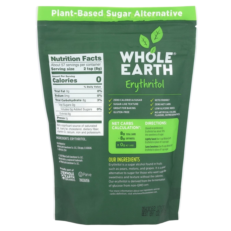 Whole Earth, эритритол, 454 г (16 унций) (Товар снят с продажи) 