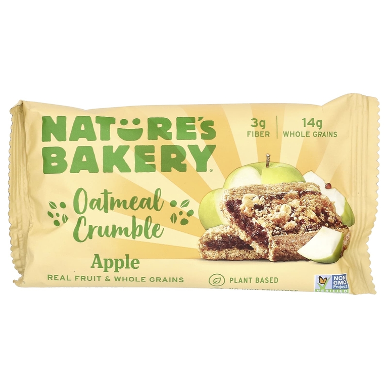Nature's Bakery, Oatmeal Crumble, яблоко, 6 пакетиков по 40 г (1,41 унции)