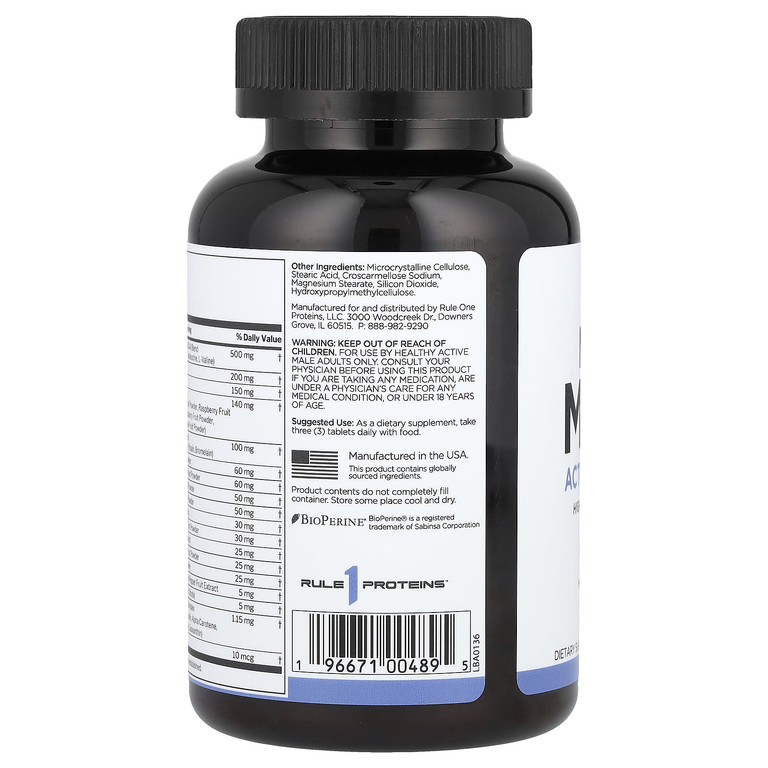 Rule One Proteins, Men's Multi ™, для активного образа жизни, 90 таблеток