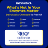 Enzymedica, DairyAssist®, жевательные таблетки с ванильным вкусом, 60 жевательных таблеток