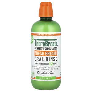TheraBreath, Ополаскиватель для полости рта Fresh Breath, мягкая мята, 1 л (33,8 жидк. унц.)
