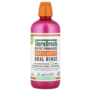 TheraBreath, Ополаскиватель для полости рта Anticavity, со вкусом мяты, 1 л (33,8 жидк. унц.)
