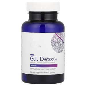 Biocidin Botanicals, GI Detox™ +, цеолит, древесный уголь и растительная формула, 60 капсул