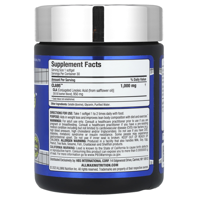 ALLMAX, Essentials, CLA95™, 30 капсул (Товар снят с продажи) 