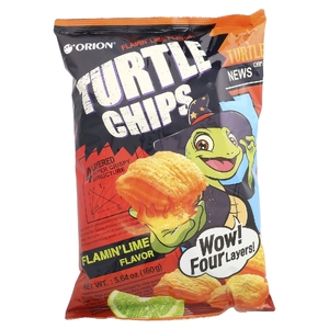 Orion, Turtle Chips, фламандский лайм, 160 г (5,64 унции) (Товар снят с продажи) 