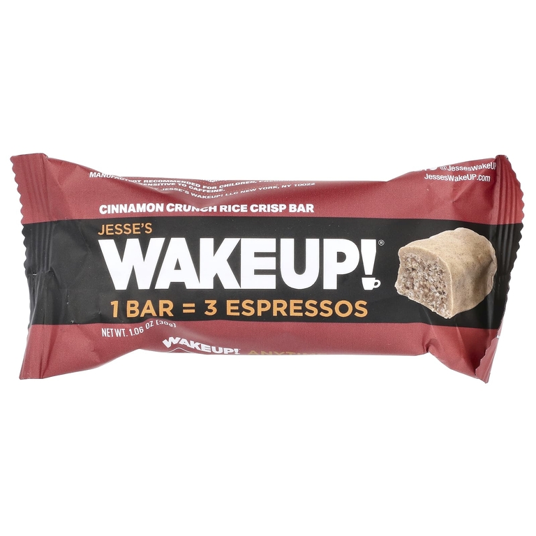 Jesse's WAKEUP!, Rice Crisp Bars, хрустящие батончики с корицей, 6 батончиков, 32 г (1,13 унции) каждый (Товар снят с продажи) 