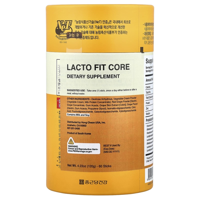 Lactofit, Пробиотик, сердцевина, 60 стиков (2 г) каждый