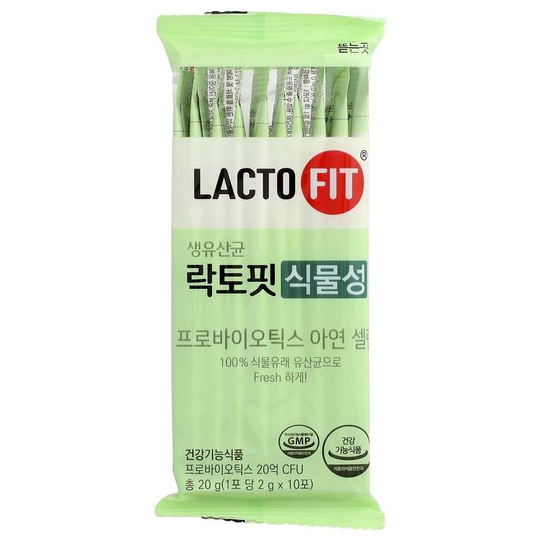 Lactofit, Пробиотики, растительные, 60 стиков (2 г) каждый