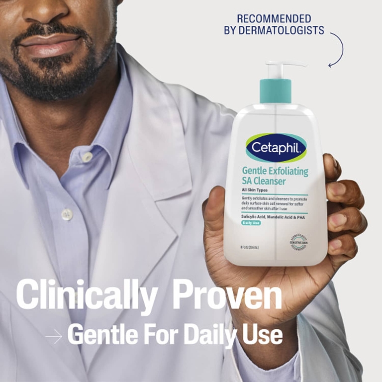Cetaphil, Мягкое отшелушивающее очищающее средство, без отдушки, 236 мл (8 жидк. унций)