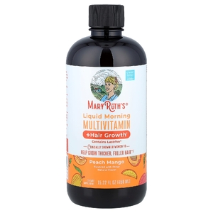 MaryRuth's, Liquid Morning Multivitamin + Hair Growth, персик и манго, 450 мл (15,22 жидк. унц.)