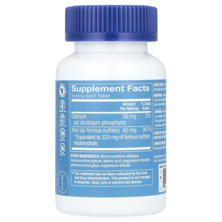 The Vitamin Shoppe, железо, 65 мг, 100 таблеток (Товар снят с продажи) 