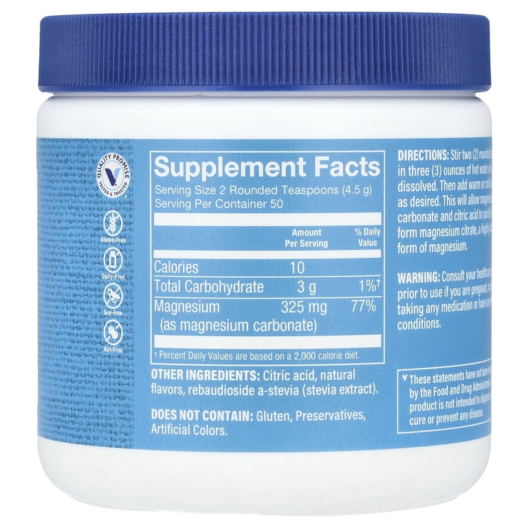 The Vitamin Shoppe, Calm Zone®, магний, малина и лимон, 225 г (8 унций)