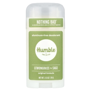 Humble Brands, Дезодорант без алюминия, лемонграсс и шалфей, 70 г (2,5 унции)