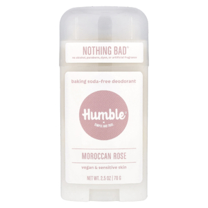 Humble Brands, Дезодорант без пищевой соды, марокканская роза, 70 г (2,5 унции)