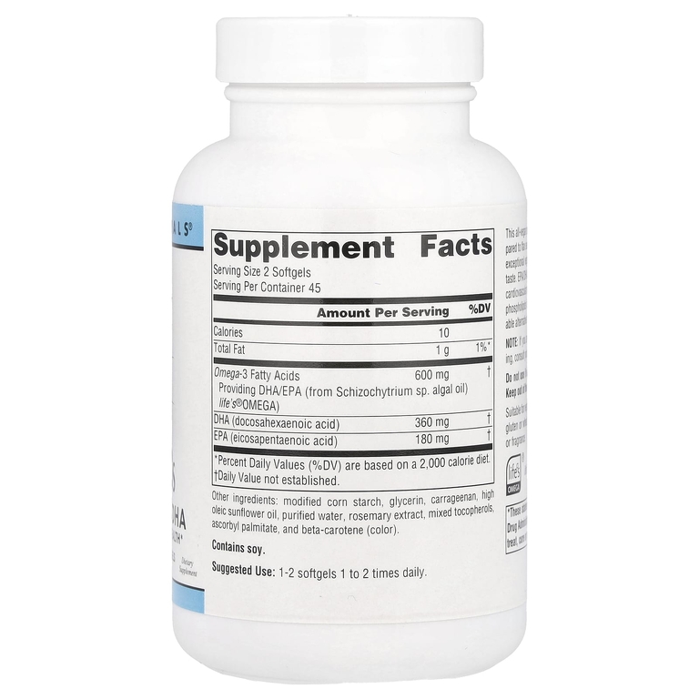 Source Naturals, веганские омега-3, 300 мг, 90 веганских капсул