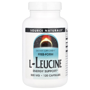 Source Naturals, L-лейцин в свободной форме, 500 мг, 120 капсул