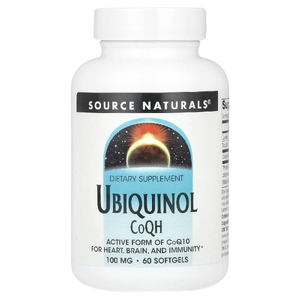 Source Naturals, Убихинол коэнзим QH, 100 мг, 60 мягких таблеток