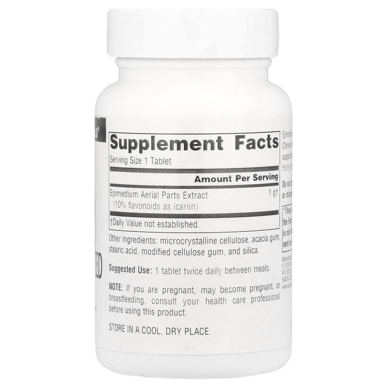 Source Naturals, Horny Goat Weed, 1000 мг, 30 таблеток