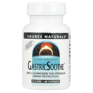 Source Naturals, Комплекс с цинком и L-карнозином для защиты слизистой оболочки желудка, 60 капсул