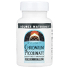 Source Naturals, Пиколинат хрома, 200 мкг, 120 таблеток