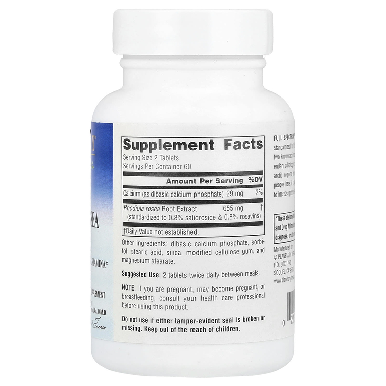 Planetary Herbals, Full Spectrum™, экстракт родиолы розовой (Rhodiola rosea), 120 таблеток (327 мг в 1 таблетке)