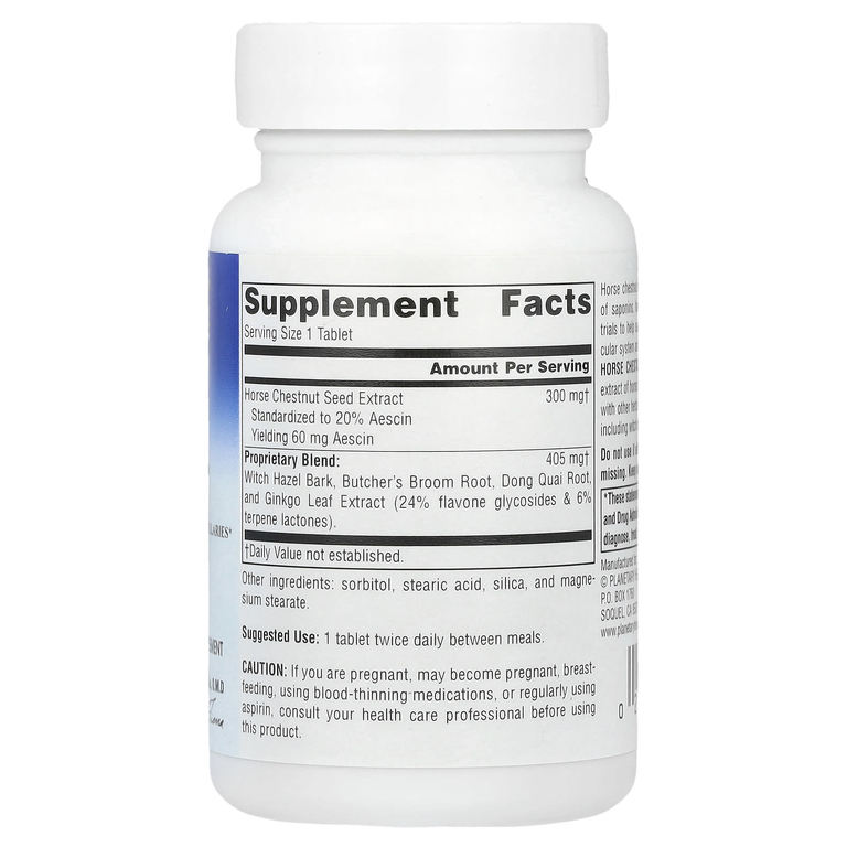 Planetary Herbals, Horse Chestnut Vein Strength ™, 42 таблетки