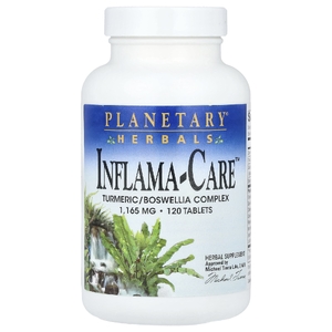 Planetary Herbals, экстракты куркумы, босвеллии и имбиря против воспаления, 120 таблеток