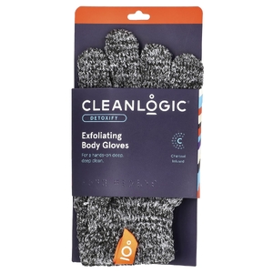 Cleanlogic, Детоксикация, отшелушивающие перчатки для тела, 1 пара