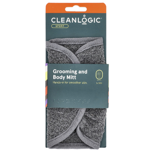 Cleanlogic, Варежки для спорта, ухода и ухода, серая, 1 шт.