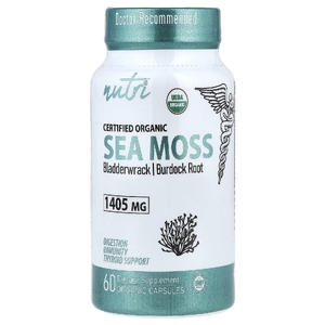 Nutri, органический морской мох, 60 органических капсул