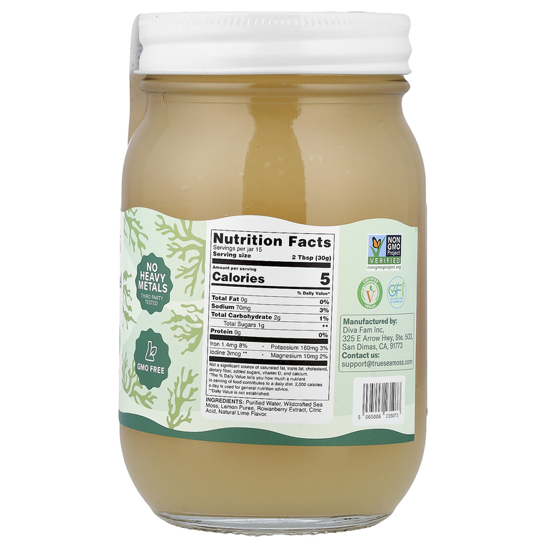 True Sea Moss, гель с дикорастущим морским мхом, 473 мл (16 жидк. унций)