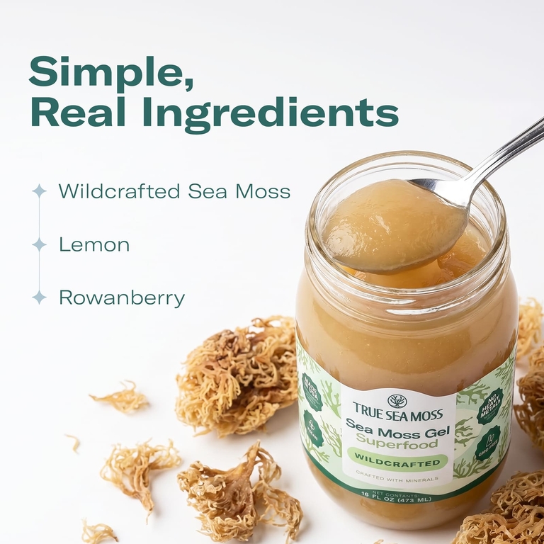 True Sea Moss, гель с дикорастущим морским мхом, 473 мл (16 жидк. унций)