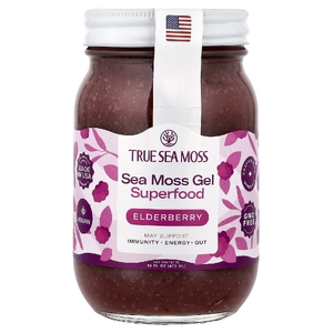 True Sea Moss, гель из морского мха, суперфуд, бузина, 473 мл (16 жидк. унций)