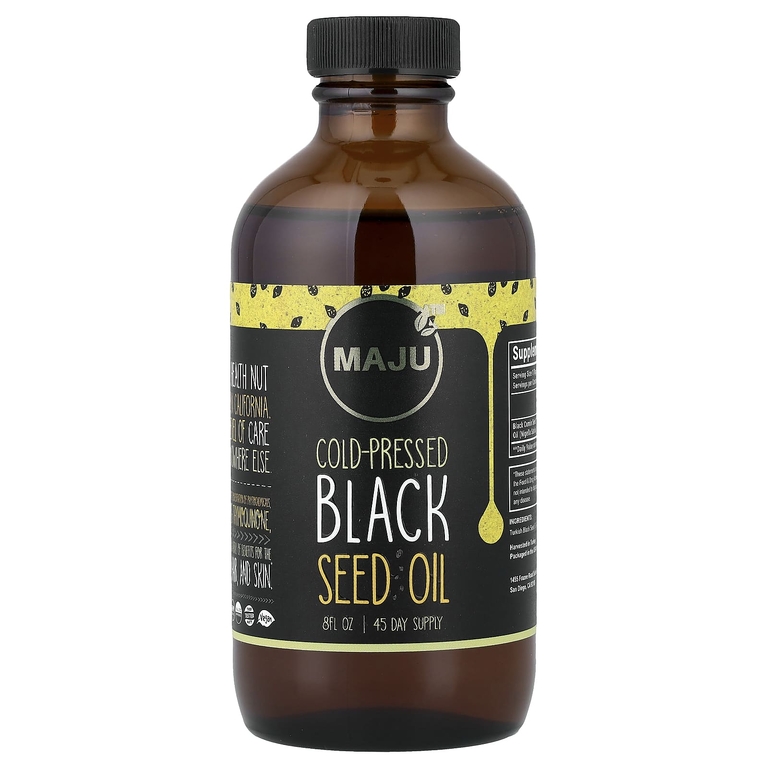 Maju Superfoods, масло черного тмина холодного отжима, 240 мл (8 жидк. унций)