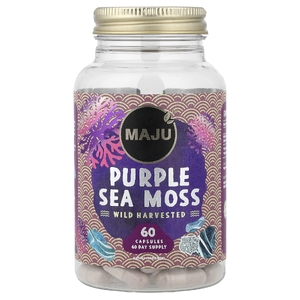 Maju Superfoods, фиолетовый морской мох, 60 капсул (500 мг в 1 капсуле)