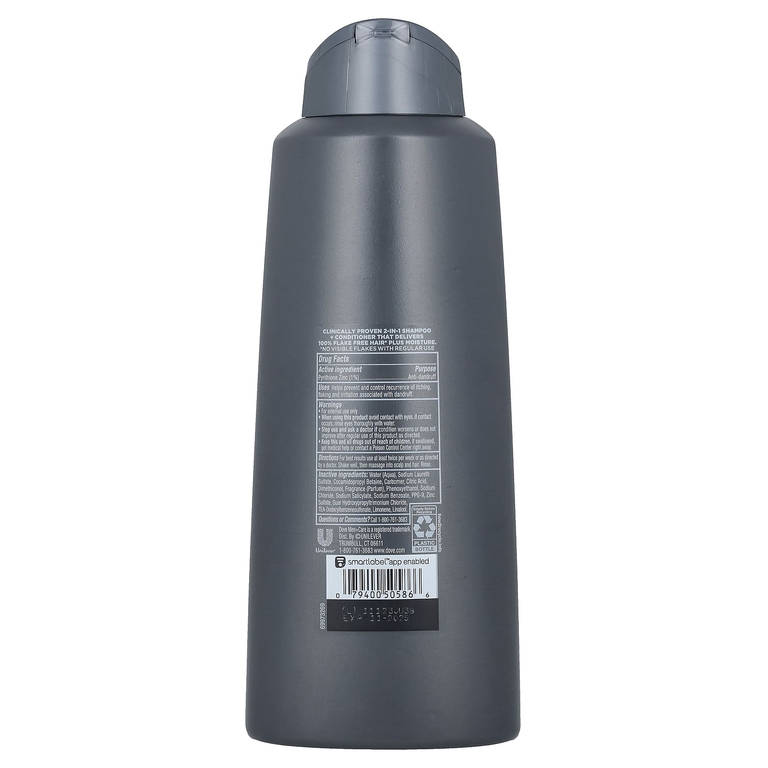 Dove, Men + Care, шампунь и кондиционер 2 в 1 против перхоти, из сосны и цитрусовых, 603 мл (20,4 жидк. унц.)